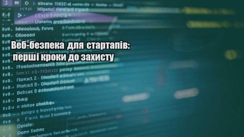 veb bezpeka dlya startapiv pershi kroky do zahystu