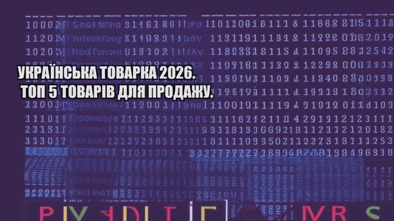 ukrayinska tovarka 2026. top 5 tovariv dlya prodazhu
