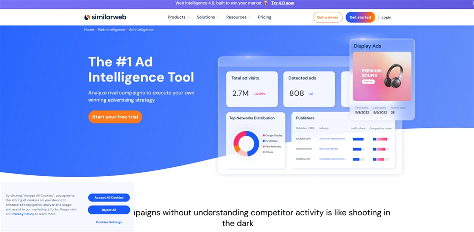 similarweb ad intel hoeox